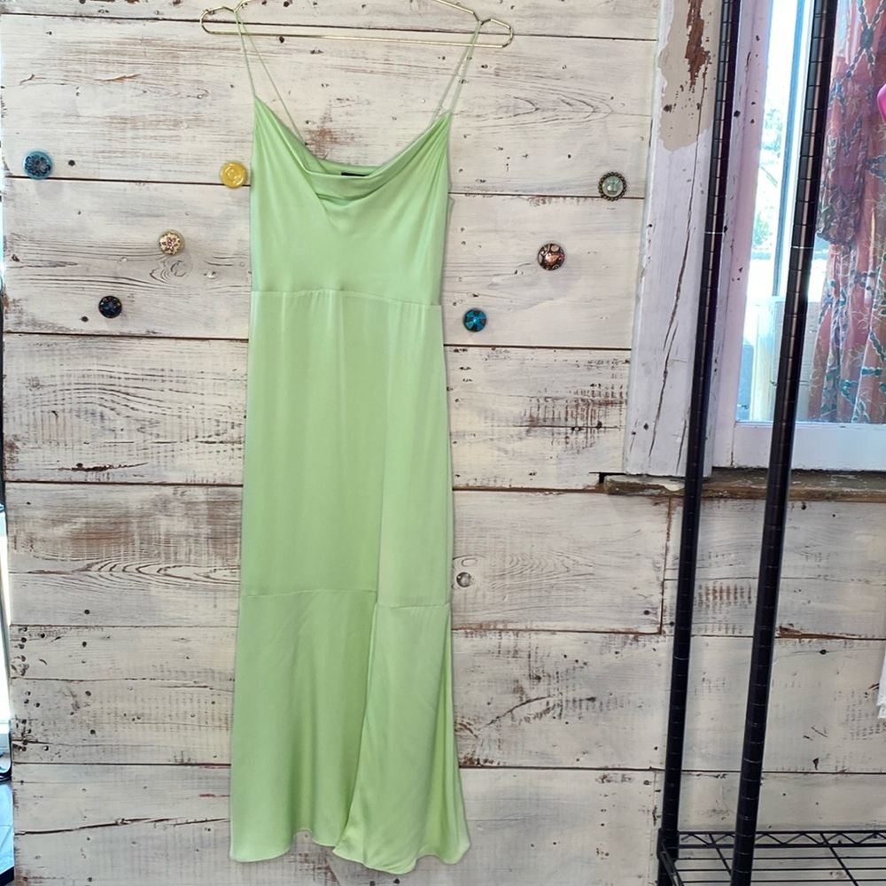 Intermix dress light green, silk